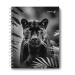 Тетрадь общая с твердой обложкой, матовая ламинация A5 120 л. на гребне 65 г/м², белизна 100% 4 шт клетка, 01553 Чёрная кошка, Светоч Т209