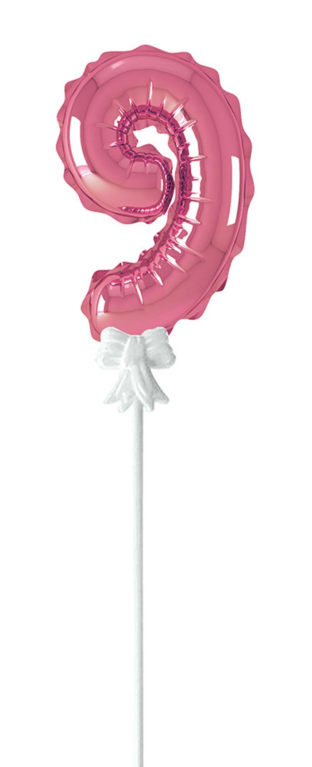 Шар самодув Цифра, 5 шт, 9, розовый, Boomzee FBZ-06