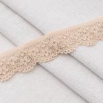 Кружево эластичное (стрейч) 25 мм / 50 метров, бежевый, К009.025