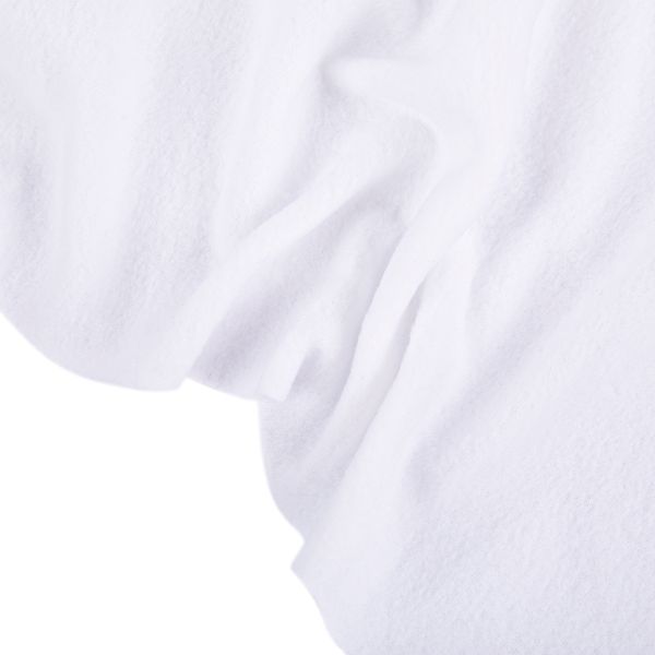 Флис 1-сторонний 230±10 г/м², 150 см / 10 метров, белый, Gamma FG-001