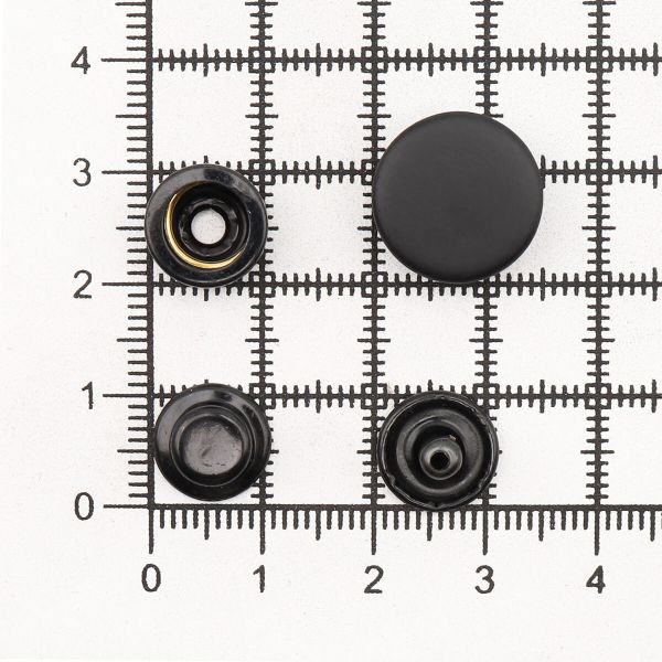 Кнопка Дельта (O-образная) ⌀15/12 мм, ≈720 шт, МЕТАЛЛ, оксид, NEW STAR