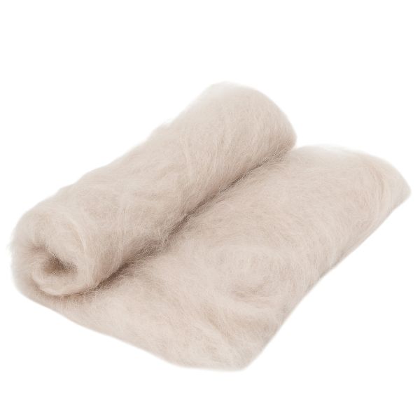 Шерсть для валяния Ангорка 100 г, Камтекс, 007 лен