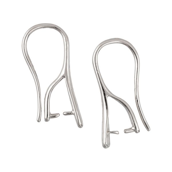 Швензы 10х18 мм, 10 шт (5х2 шт), №01 серебро, Zlatka FMK-H09