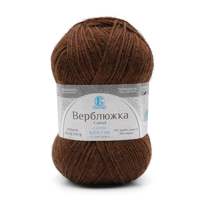 Пряжа Камтекс Верблюжка / уп.5 мот. по 100 г, 250м, 049 медный