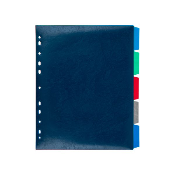 Разделитель файлов пластиковый A4+, 5 шт, EC270030204 волокно, ассорти, Expert Complete EC270030204