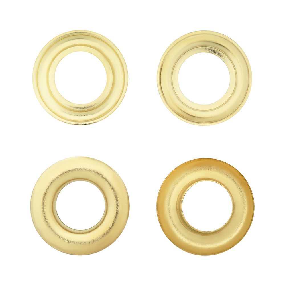 Люверсы металл ⌀12.0 мм (внутр.), h6.68 мм (внутр.), №26, сталь, New Star, золото, уп≈1000 шт