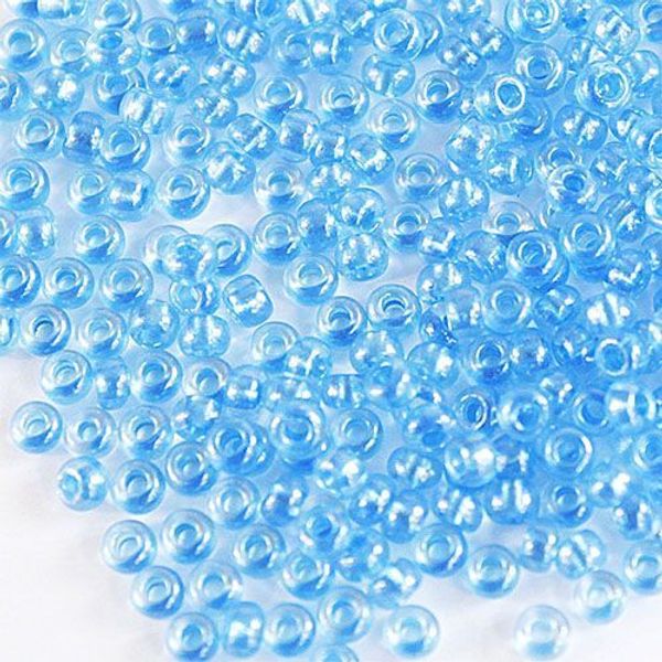 Бисер Preciosa прозрачный с перламутр. цвет. центром 10/0 (2.3 мм), 1х50г, цв. 38936