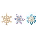 Заготовка из фанеры Мини набор Снежинки ⌀5 смх0.3 см, 3 шт, Mr.Carving, ВД-1278