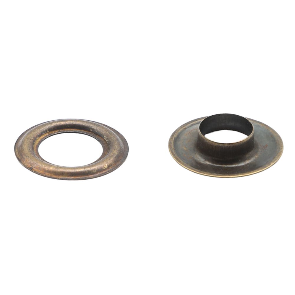 Люверсы металл ⌀12.0 мм (внутр.), №26, сталь, антик, 100 шт, New Star