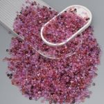 Бусины акрил 4х7 мм, 500 г, прозрач. в цвете, шайба, AD026 черри-кварц, (7748710)2460 , Astra&Craft