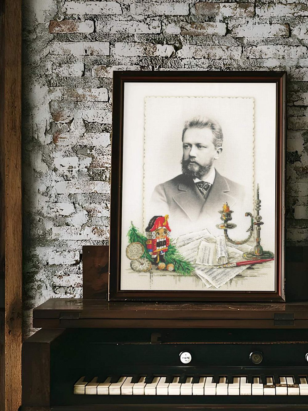 Набор для вышивания нитками Риолис, РТ Чайковский 30х40 см