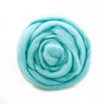 Шерсть для валяния Троицкая п/тонкая 1х100 г (до 29 мкр), 222 голубая бирюза