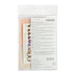 Набор для вышивания нитками Panna, Живая картина. Винтажные броши. Фенхель и Лаванда, 7x7 см