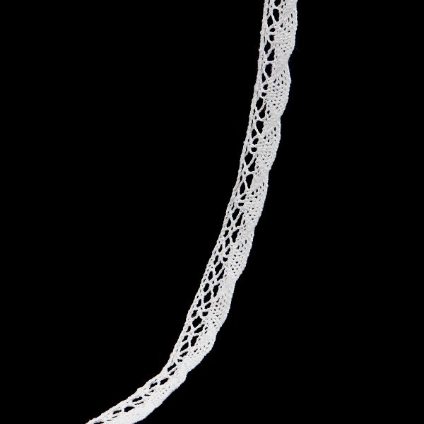 Кружево вязаное (тесьма) хлопковое 20 мм / 9.14 метров, неотбеленный