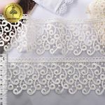 Кружево гипюр (плетёное) 80 мм, TR.8G8386, 16 молочный, 12м, Kruzhevo