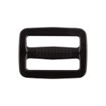 Пряжка двухщелевая 25 мм, 10 шт, черный, Gamma SAR001