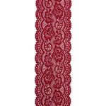 Кружево эластичное (стрейч) 100 мм / 13.71 метров, C520 темно-красный