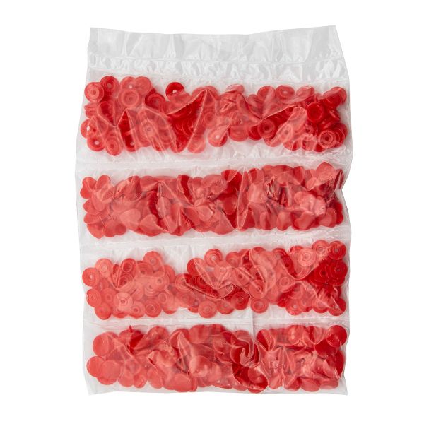 Кнопка рубашечная фигурная Сердце 12,5/10мм пластик (≈100 шт) New Star (162 красный)