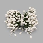 Тычинки для искусственных цветов 0,5х6см (вес 50гр ±3 гр) (13 белый)