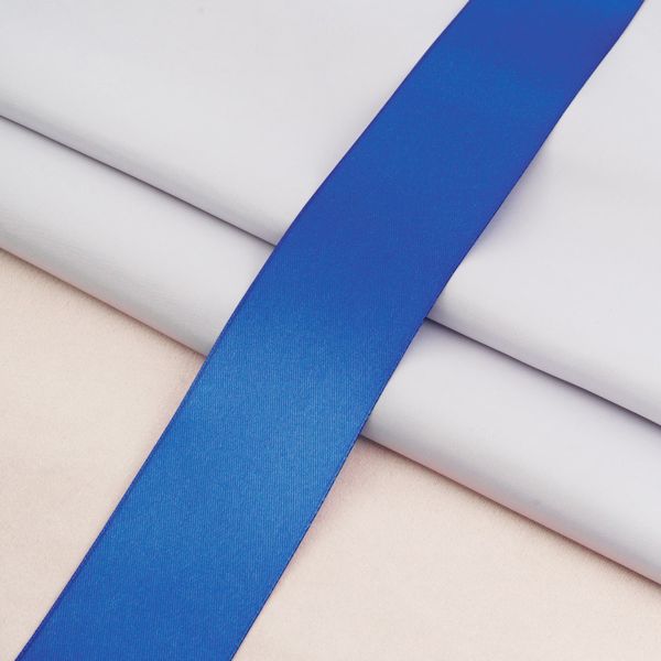 Лента атласная 2-сторонняя 50.0 мм / 22.86±1 метров, C1181 синий, 6102-0016, Globus