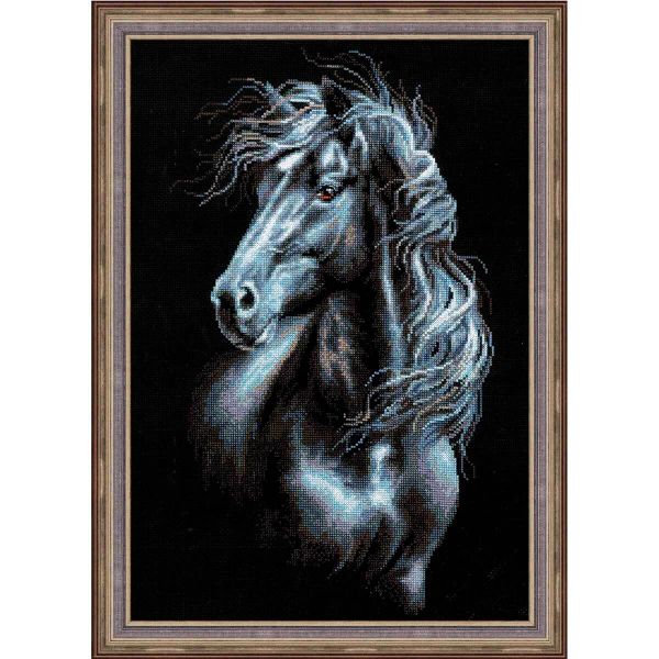 Набор для вышивания нитками Риолис, Ветер в гриве, 30х45 см
