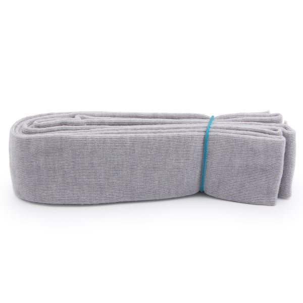 Манжеты трикотажные рукава 7.0 см / 3 метра, полушерсть тонкие 14кл. 1х1, 890 серебро