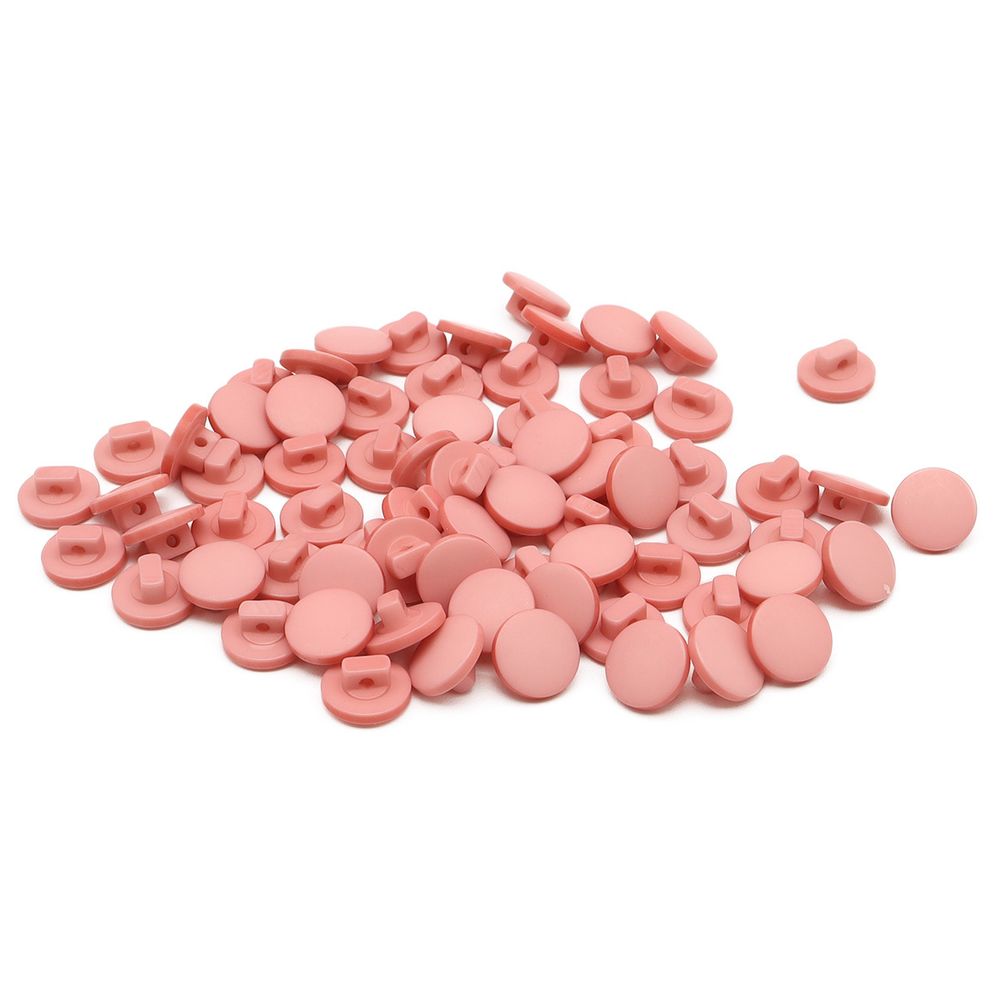 Пуговицы на ножке 16L (10мм), пластик (Peach (персиковый)), NE68, 72 шт