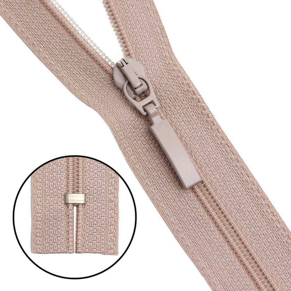 Молния спираль (витая) Arta Т5 (5 мм) 1 зам., н/раз., 18 см, цв. 572 бежевый, уп.10 шт