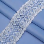 Кружево гипюр (плетёное) 50 мм / 13.7 метров, белый, 3AR1425