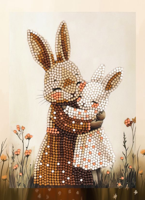 Кристальная (алмазная) мозаика Фрея ALVS-059, мини-картина, Мамина нежность, 14х19.5 см