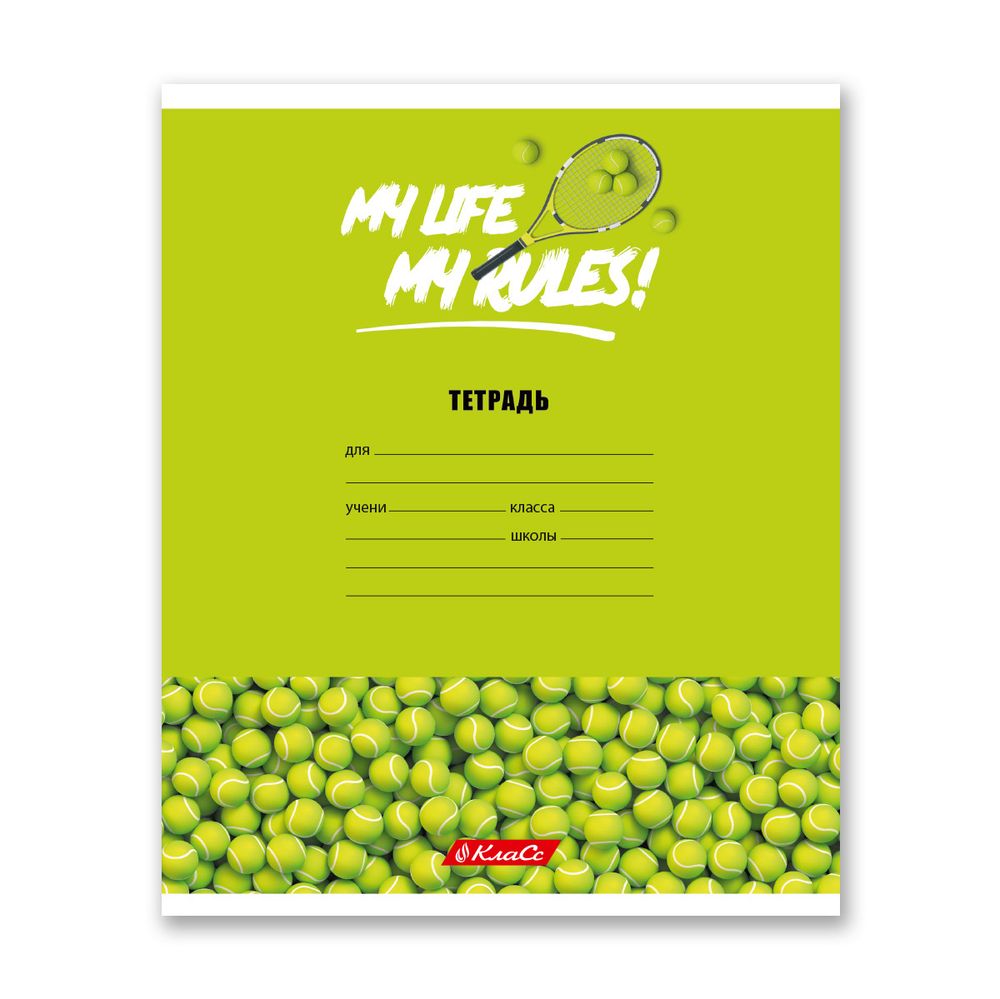 Тетрадь ученическая школьная A5+ 24 л. на скобе, белизна 100% 30 шт, клетка, 000372 Мячики, Светоч 24ТСКд5_1_3_1