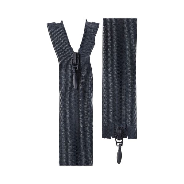 Молния спираль потайная плательная Т3 (3 мм) 2 зам., разъем., 50 см, 318 т.синий, G103L2 Gamma, 10 шт