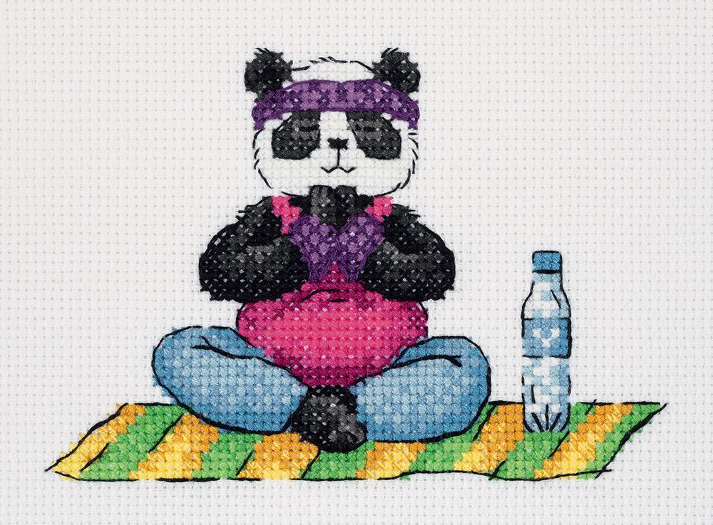 Набор для вышивания нитками Klart 8-527, Йога 15.5х11.5 см