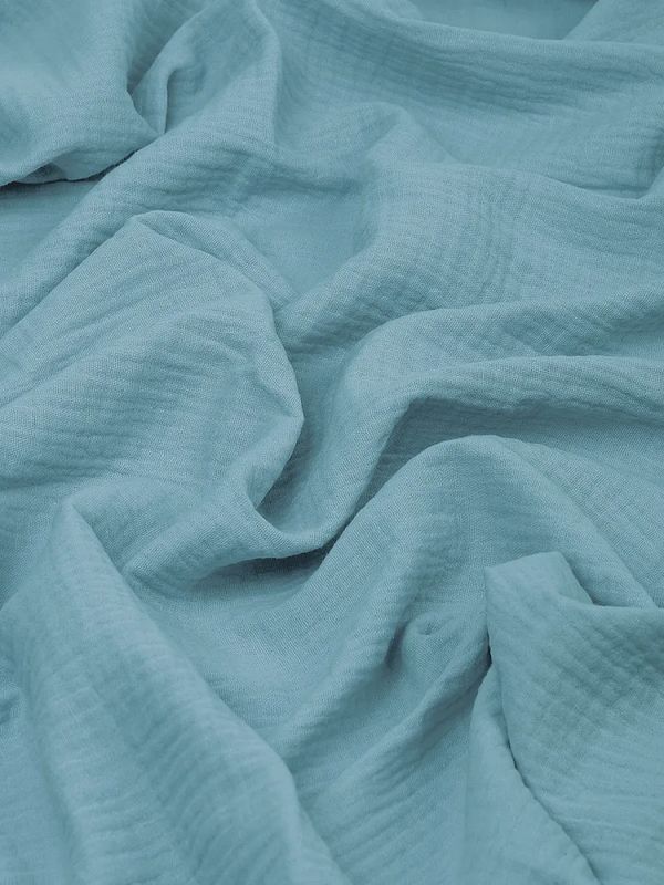 Муслин 125 г/м², 130 см / 2 метра, TBY.Mus.24723.35.2, цв.35 пудро-зеленый