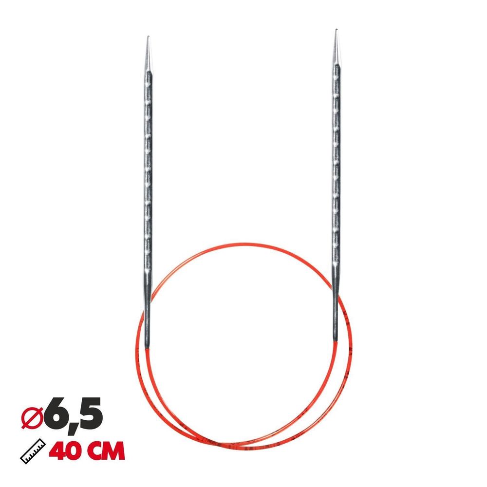 Спицы круговые Addi Novel ⌀6.5мм, 40 см /TOS/