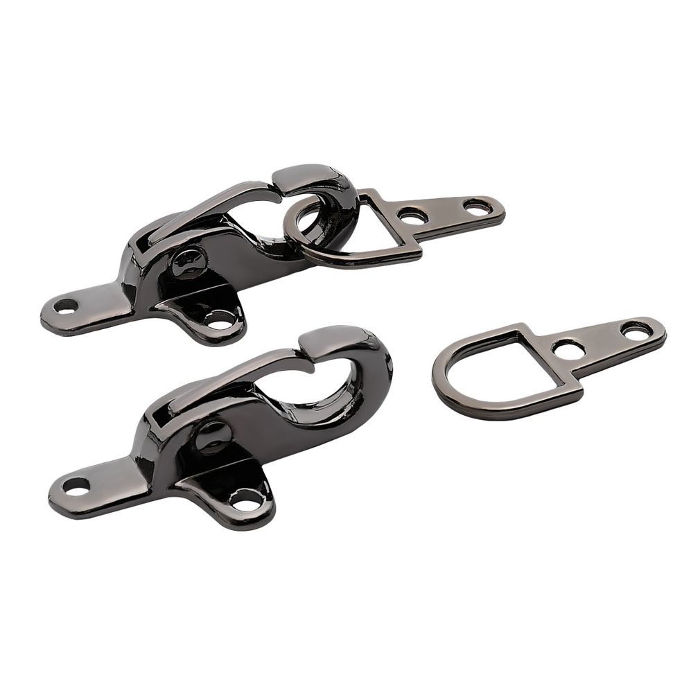 Пряжка-застежка 60х24 мм, металл (Pewter олово (черный никель)), МТ_1875, 6 шт