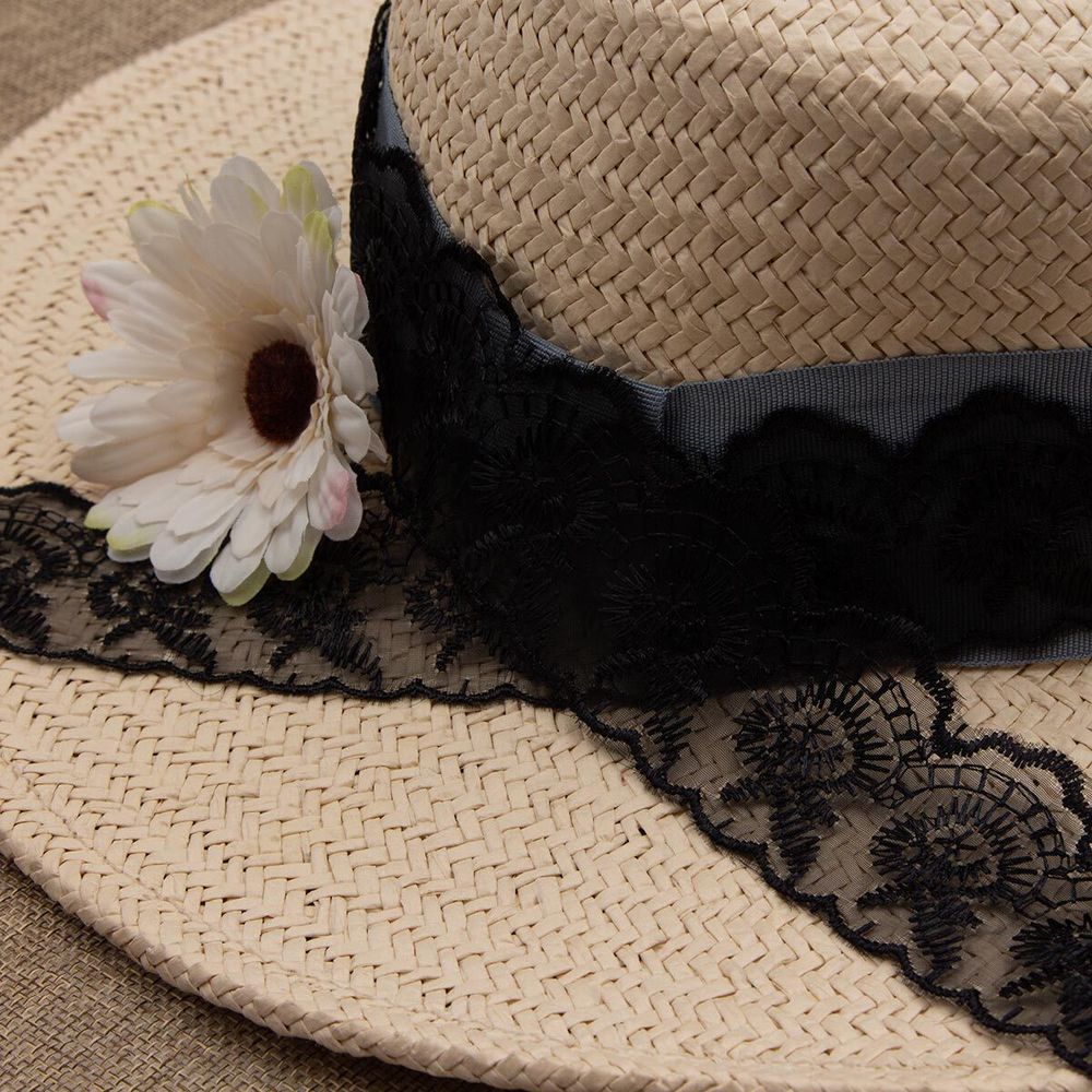 Кружево капроновое 45 мм / 6.8 м (±4 см) 0574-2020, черный