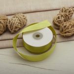 Лента атласная 1-сторонняя 25.0 мм / 22.86±1 метров, 115 яр. фисташковый, Globus