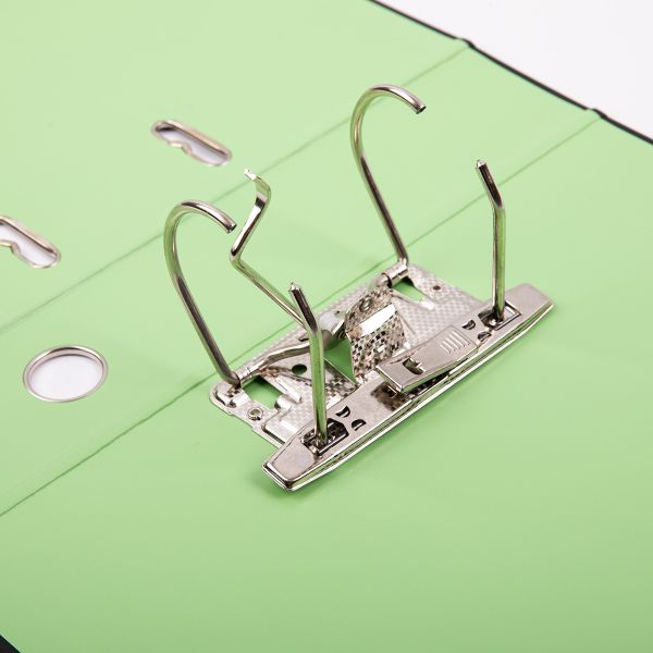 Регистратор PVC, 2-х стороннее покрытие, мет.уг. 75 мм, 10 шт, Trend A4 арочный механ, черный/салатовый ЕС100262114, Expert Complete