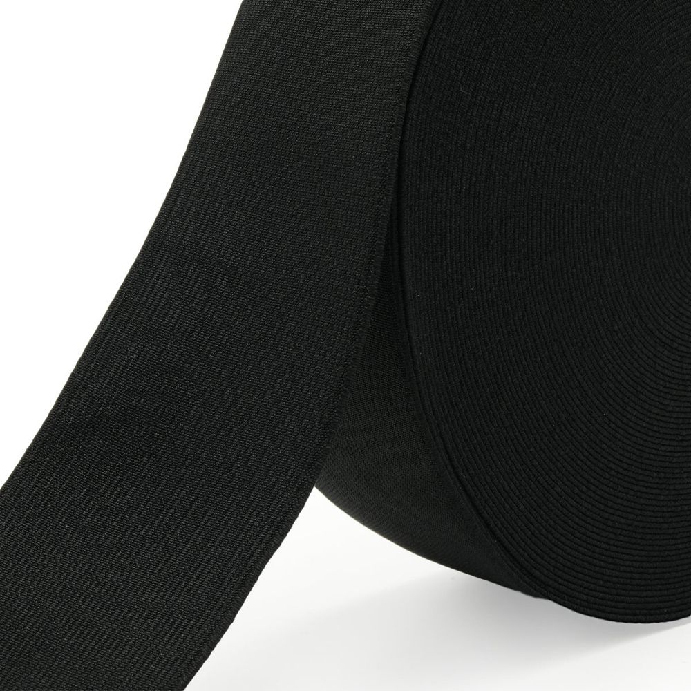 Резинка тканая 60.0 мм / 20 метров, черный