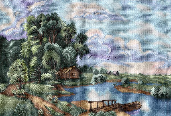 Набор для вышивания нитками Panna, Родной край, 32,5х23 см
