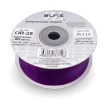 Лента капроновая (органза) 25.0 мм / 22.8±1 метра, 114 фиолетовый, Blitz OR-25