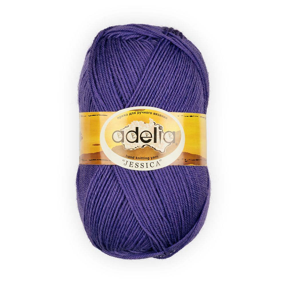 Пряжа Adelia Jessica / уп.5 мот. по 100г, 260м, 23 фиолетовый