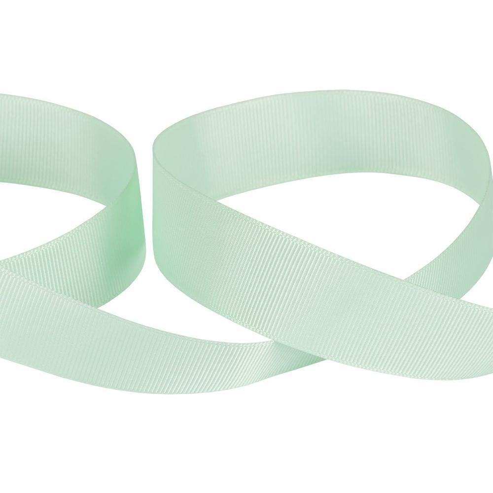 Лента репсовая (в рубчик) 25.0 мм / 45.5 метров, 015 пастельно-зеленый, Gamma GR-25