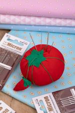 Подушечка для игл Помидор 7 см, красный, Gamma ТОМ-7