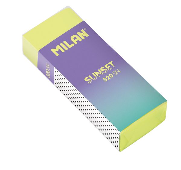 Набор 2 ластика 320 Sunset в блистере 6,1х2,3х1,2 см, BPM10452, Milan