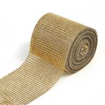 Лента с имитацией страз 120 мм / 9.14 метров, TBYS12 цв.золото