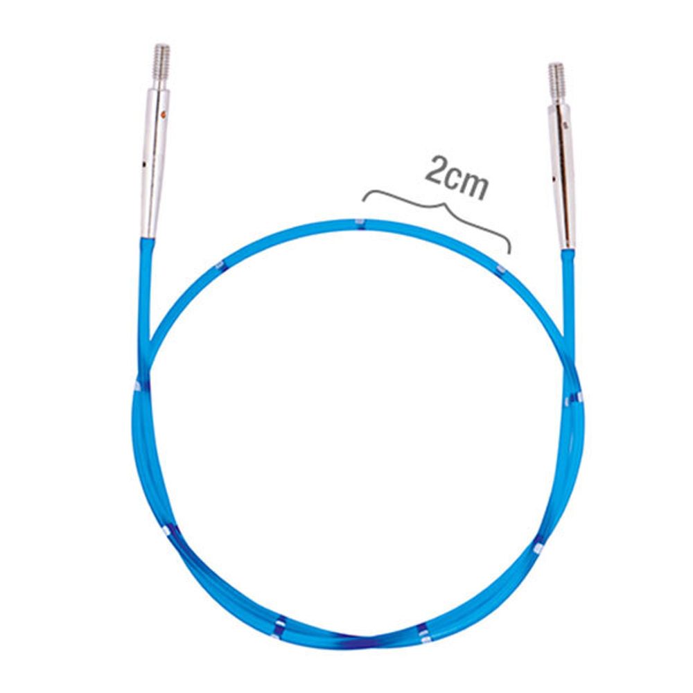 Тросик для съемных спиц Knit Pro SmartStix (заглушки 2шт, ключик), длина 35 (60) см, 42173