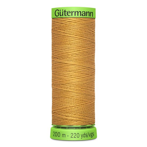 Нитки для тонких тканей Gutermann Extra Fine 150, 200м, 968 золотой, 5 катушек
