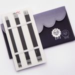 Набор чулочных спиц для вязания Knit Pro Karbonz 20см 6 видов спиц карбон, 41634